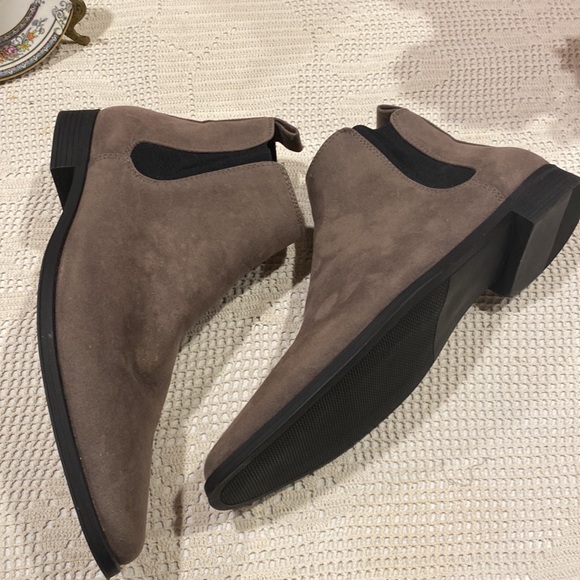 ASOS Men’s Size 7 Taupe Suede Like Boots - Never Worn - Picture 6 of 9